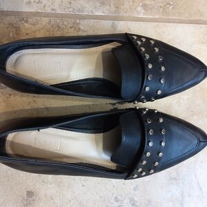 Bar III Black Studded Flats